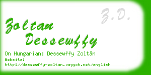 zoltan dessewffy business card